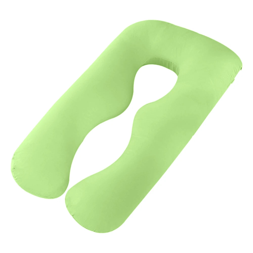 U-shaped pregnancy pillow made from cooling fabric