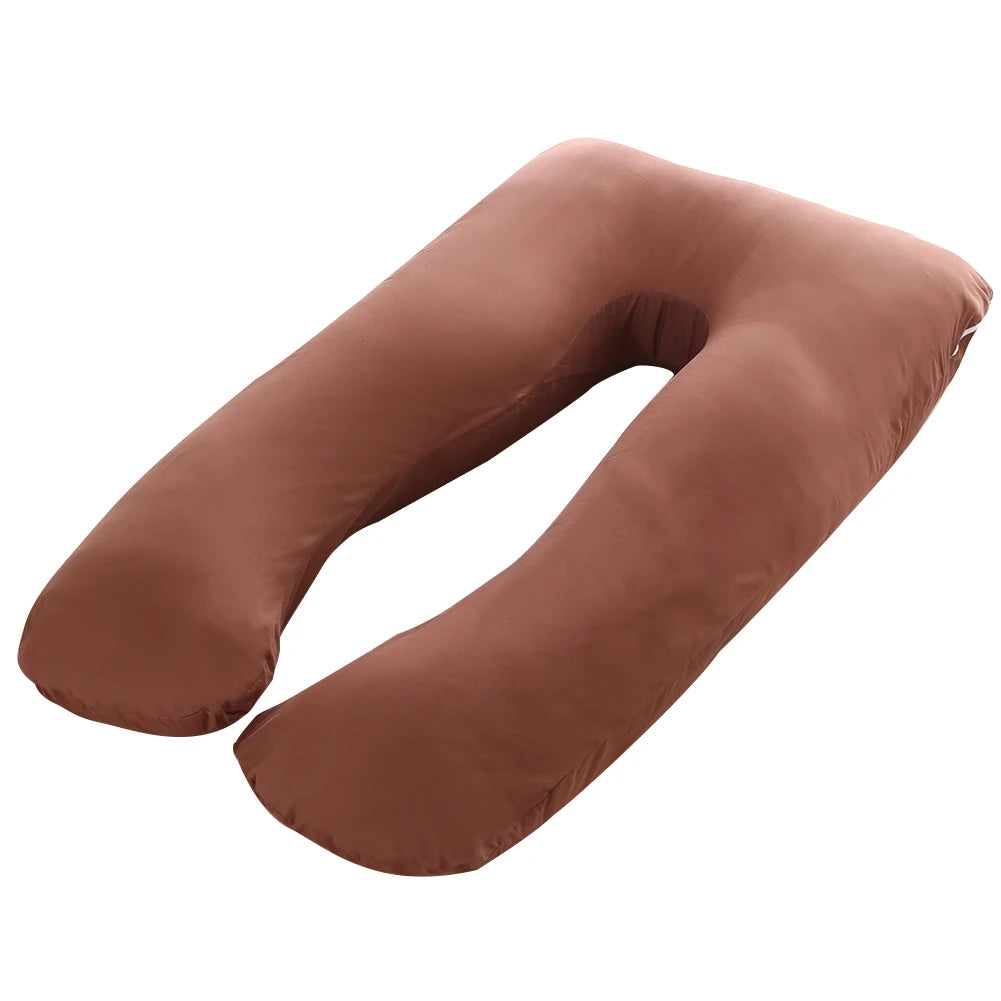 U-shaped pregnancy pillow made from cooling fabric