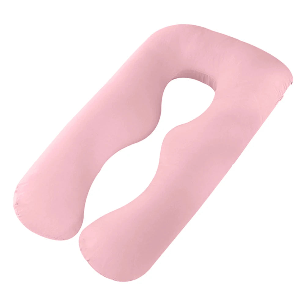 U-shaped pregnancy pillow made from cooling fabric