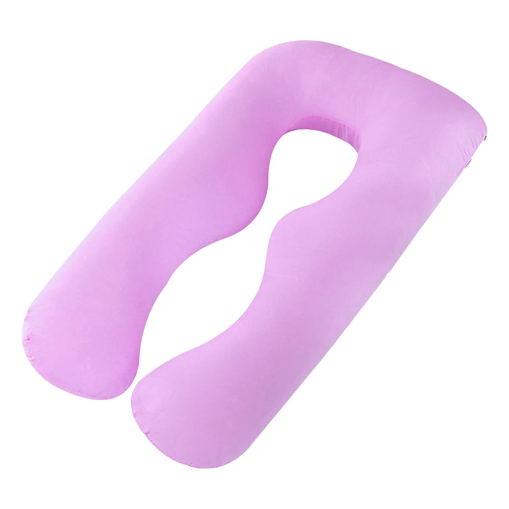 U-shaped pregnancy pillow made from cooling fabric