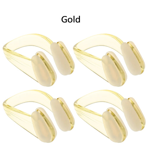 4PCS Small Size 6 Colors Silicone Soft Swimming Nose Clip Swim Earplug Pool Waterproof Earplug Suit Accessories for Adult Kids