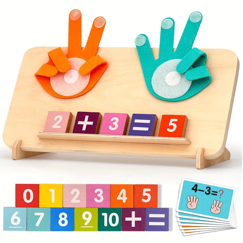 Kids Wooden Finger Arithmetic Montessori