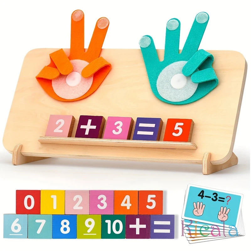 Kids Wooden Finger Arithmetic Montessori