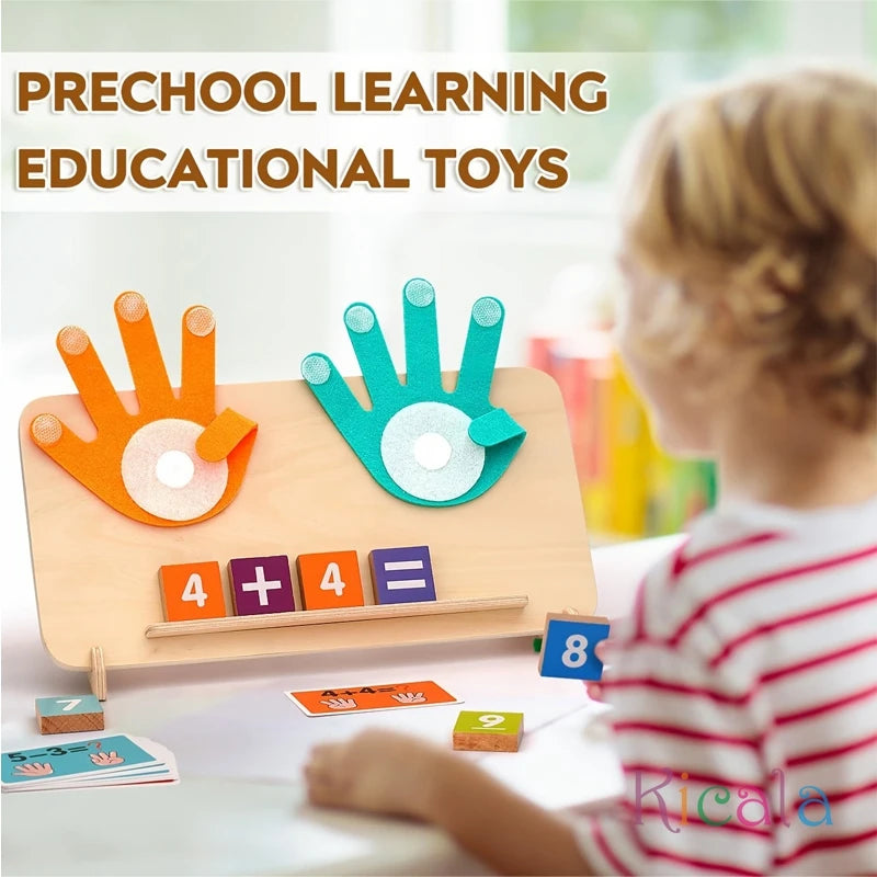 Kids Wooden Finger Arithmetic Montessori