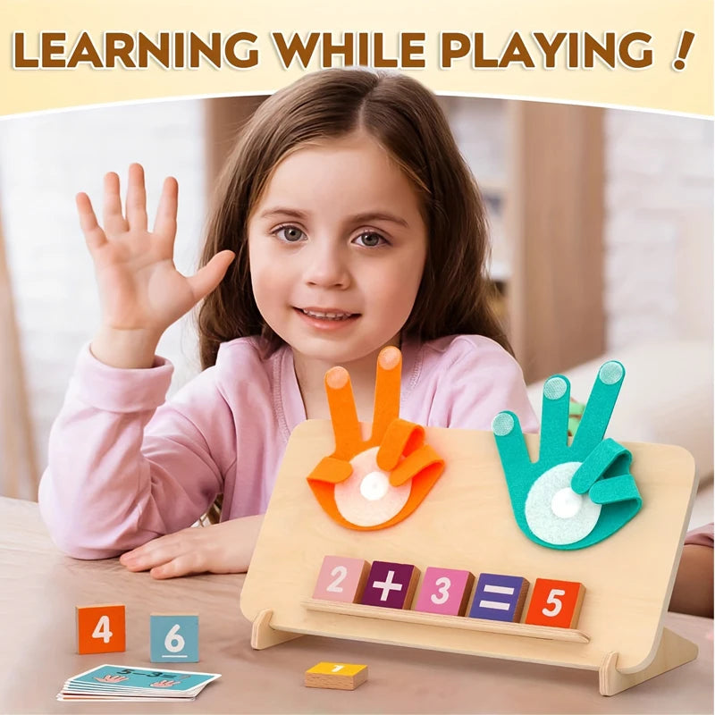 Kids Wooden Finger Arithmetic Montessori