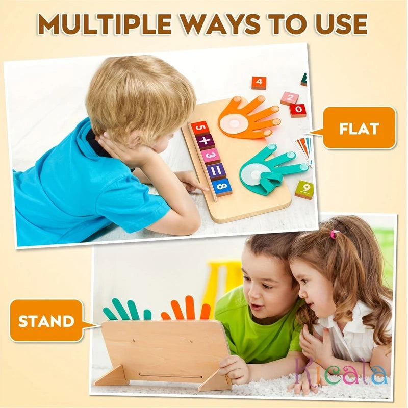 Kids Wooden Finger Arithmetic Montessori