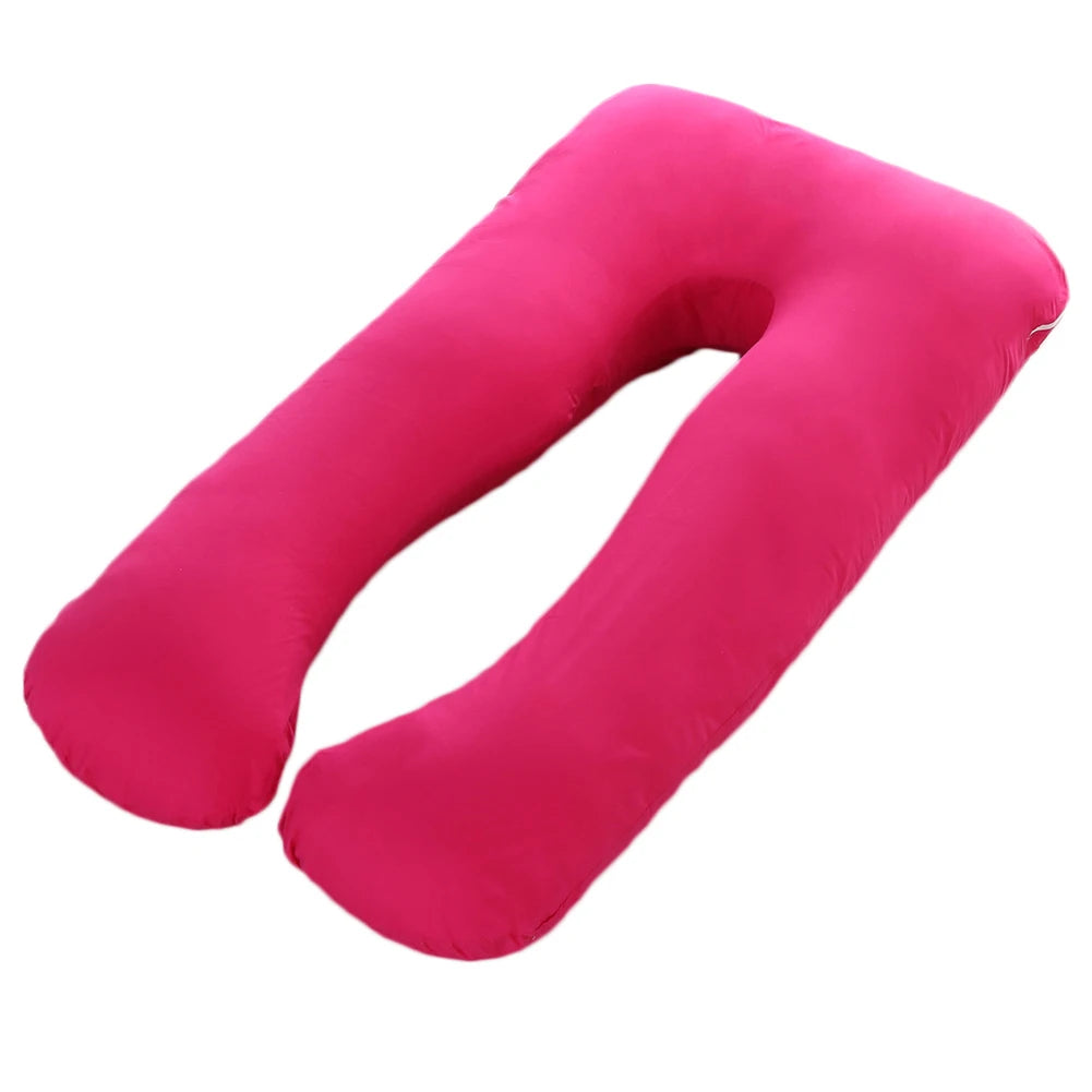 U-shaped pregnancy pillow made from cooling fabric