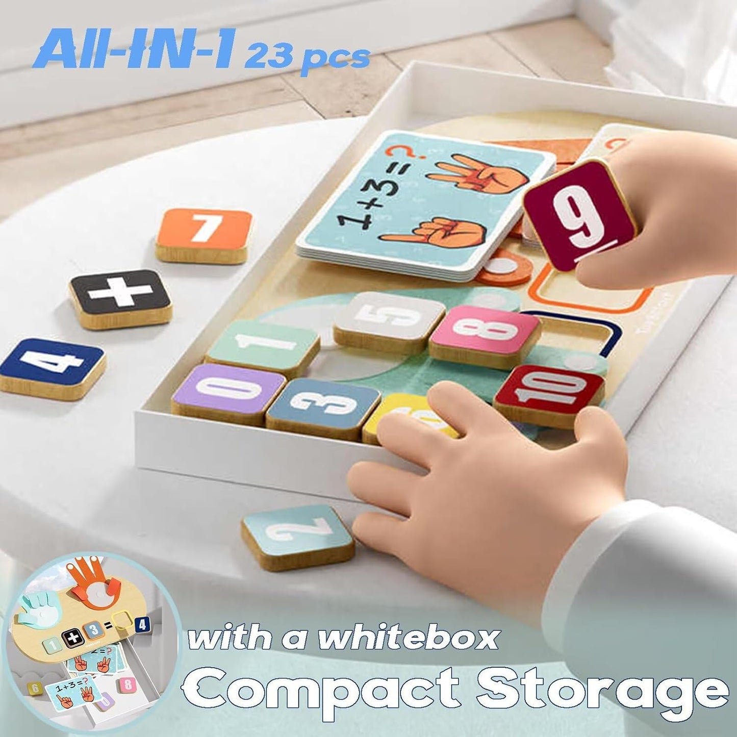 Kids Wooden Finger Arithmetic Montessori