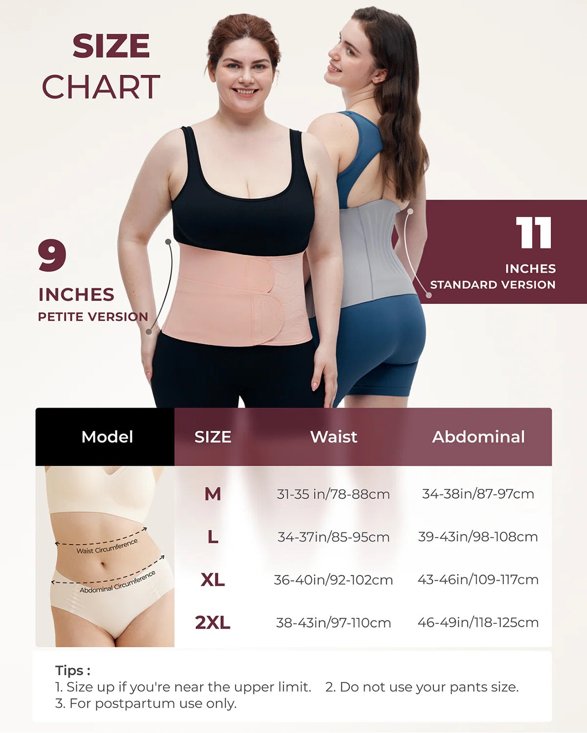 Littlemaelya Postpartum Belly Band – Firm Belly, Optimal Comfort
