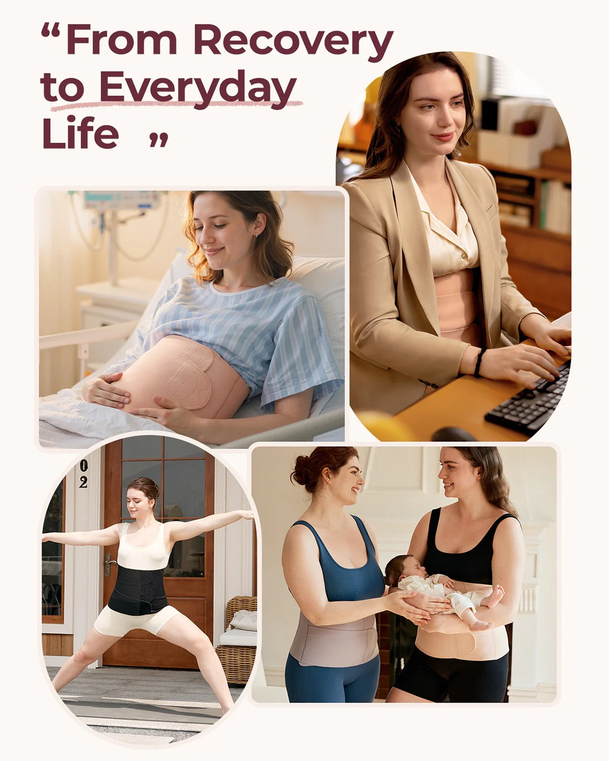 Littlemaelya Postpartum Belly Band – Firm Belly, Optimal Comfort