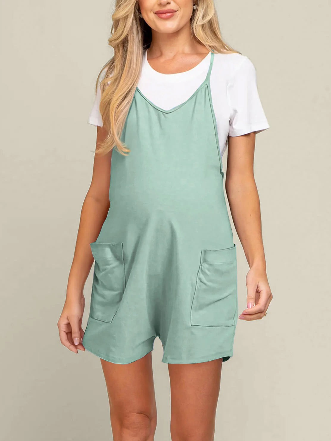Oversized Jumpsuit Shorts - Maternity & Postpartum