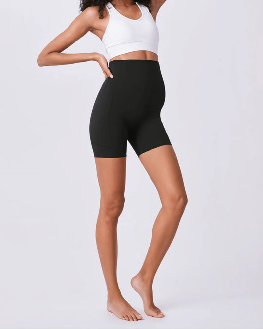 Maternity Yoga Shorts with Pockets