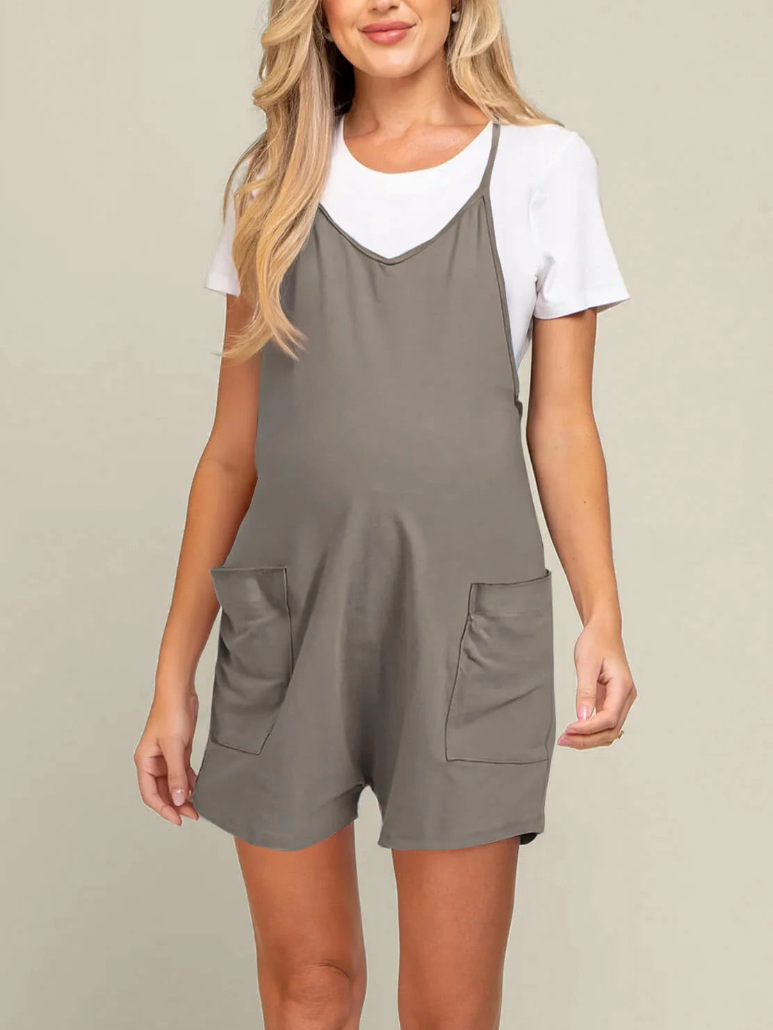 Oversized Jumpsuit Shorts - Maternity & Postpartum