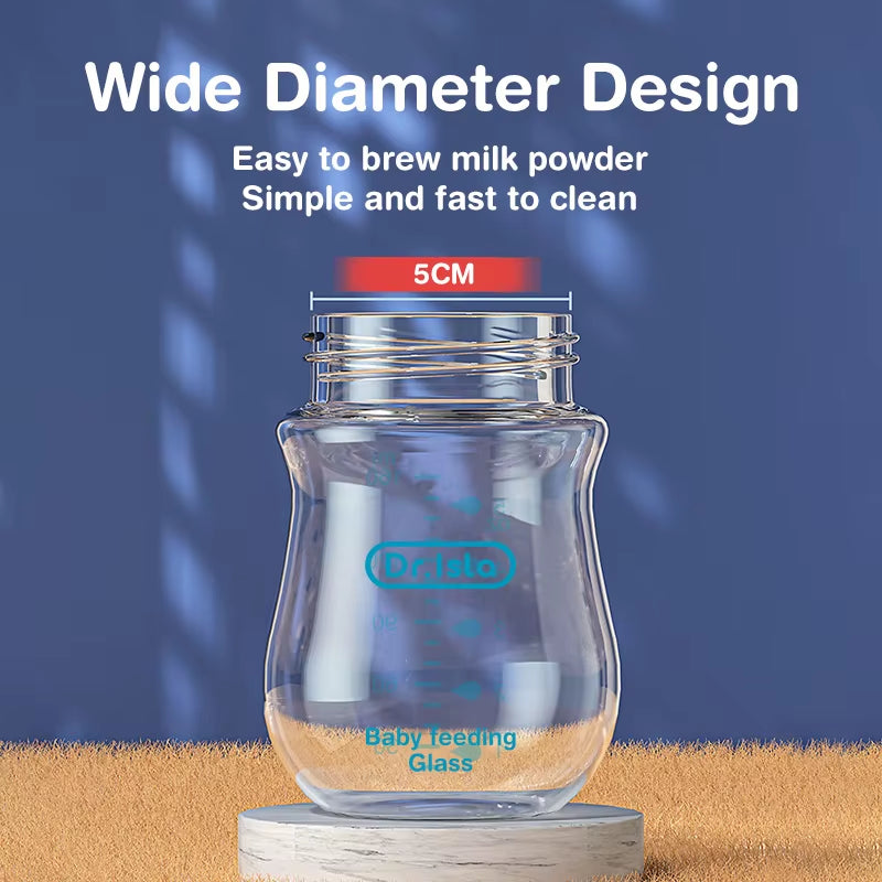 Baby Bottles Glass for newborns - Anti-Flatulence Milk Feeding Bottles - BPA-FREE
