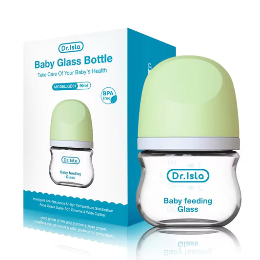 Baby Bottles Glass for newborns - Anti-Flatulence Milk Feeding Bottles - BPA-FREE