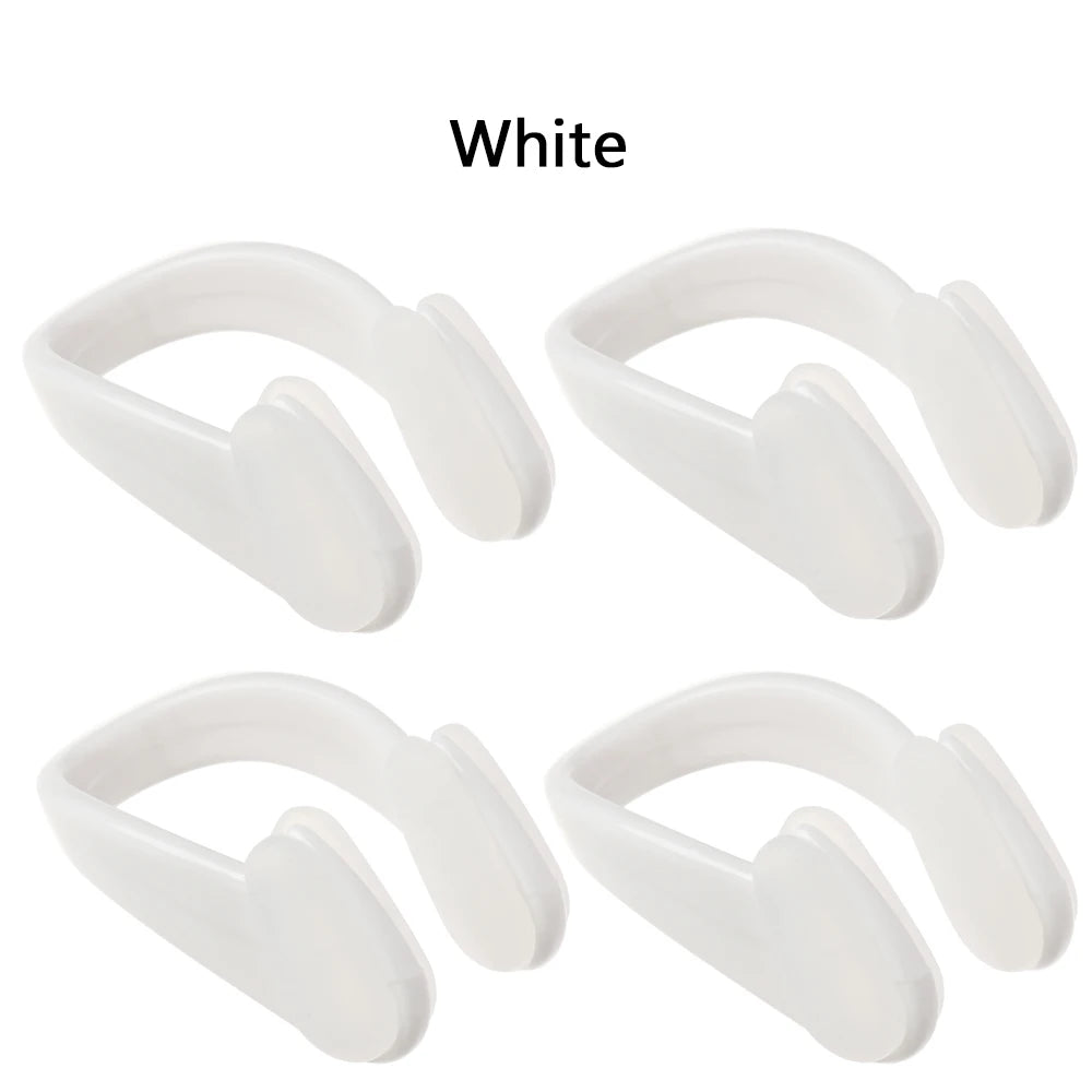 4PCS Small Size 6 Colors Silicone Soft Swimming Nose Clip Swim Earplug Pool Waterproof Earplug Suit Accessories for Adult Kids