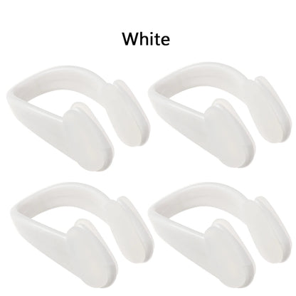 4PCS Small Size 6 Colors Silicone Soft Swimming Nose Clip Swim Earplug Pool Waterproof Earplug Suit Accessories for Adult Kids
