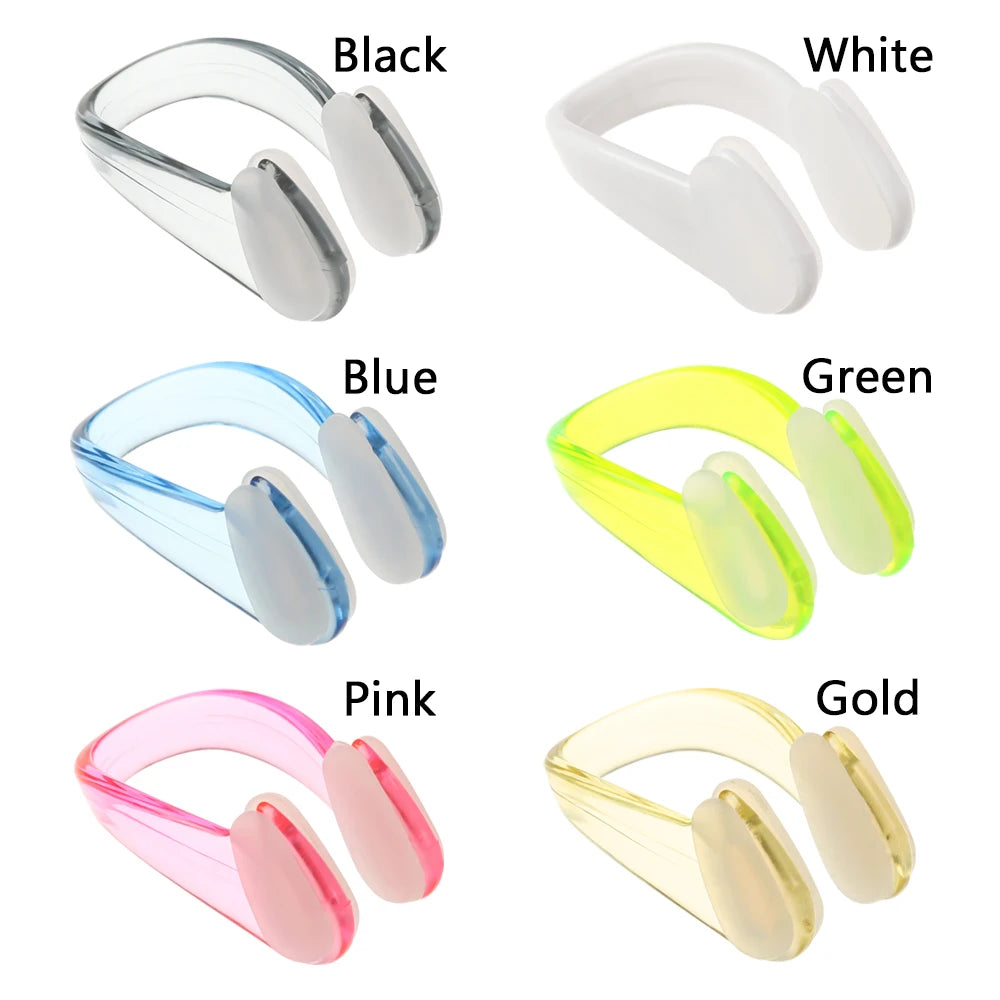 4PCS Small Size 6 Colors Silicone Soft Swimming Nose Clip Swim Earplug Pool Waterproof Earplug Suit Accessories for Adult Kids