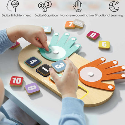 Kids Wooden Finger Arithmetic Montessori