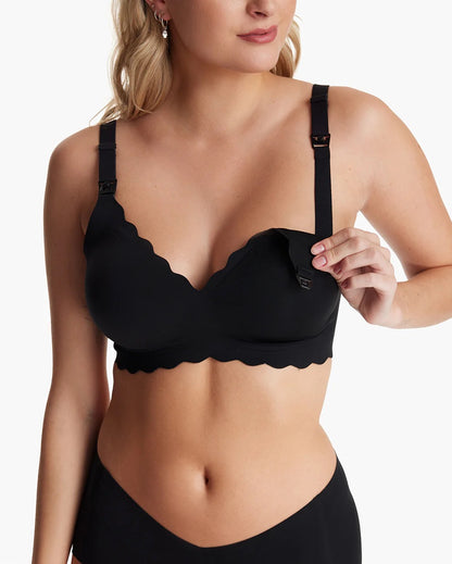 Jelly Strip™ – Set of 2 seamless push-up nursing bras with floral pattern